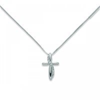 Collana Miluna Donna Le Croci Gemme Preziose in Oro bianco Diamante 0.02 Ct CLD4267 - CLD4267